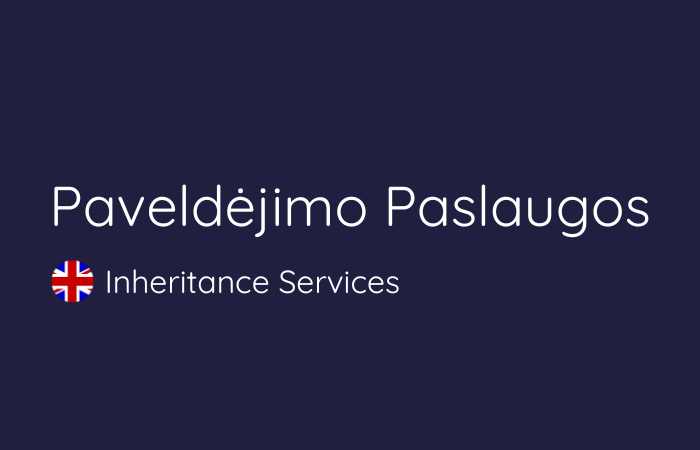 Paveldėjimo Paslaugos, Londone UK banner